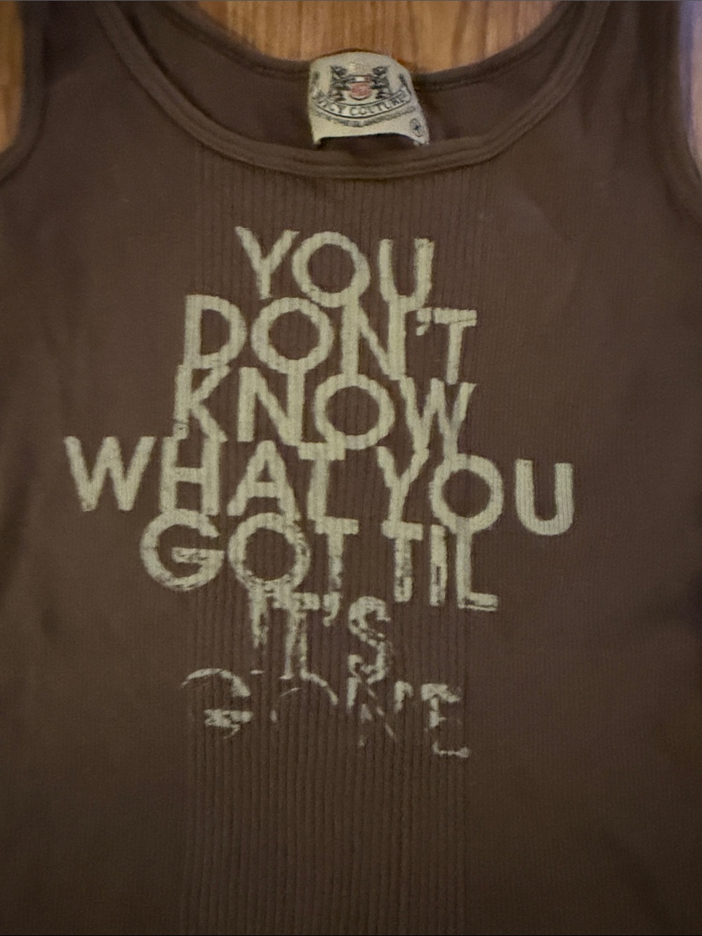 Vintage Juicy Couture Graphic Ribbed Tank Top - Picture 2 of 4